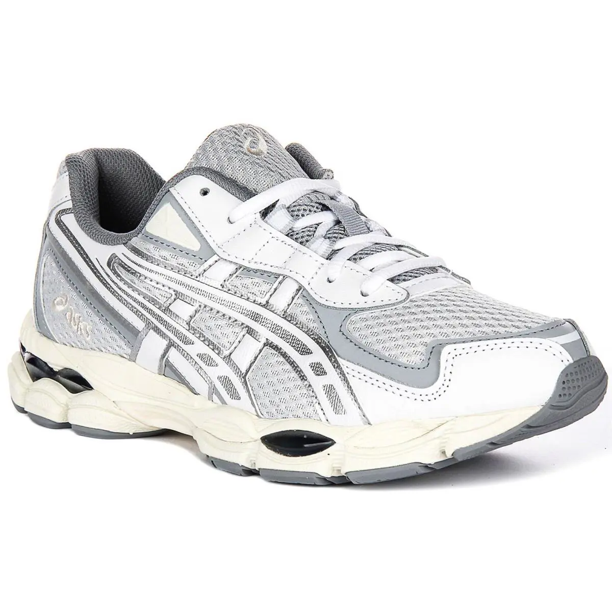 Asics Gel Nyc Strips Heel Counter Lace Up Mens Sneakers In Grey White US 8 - 13 - Grey White