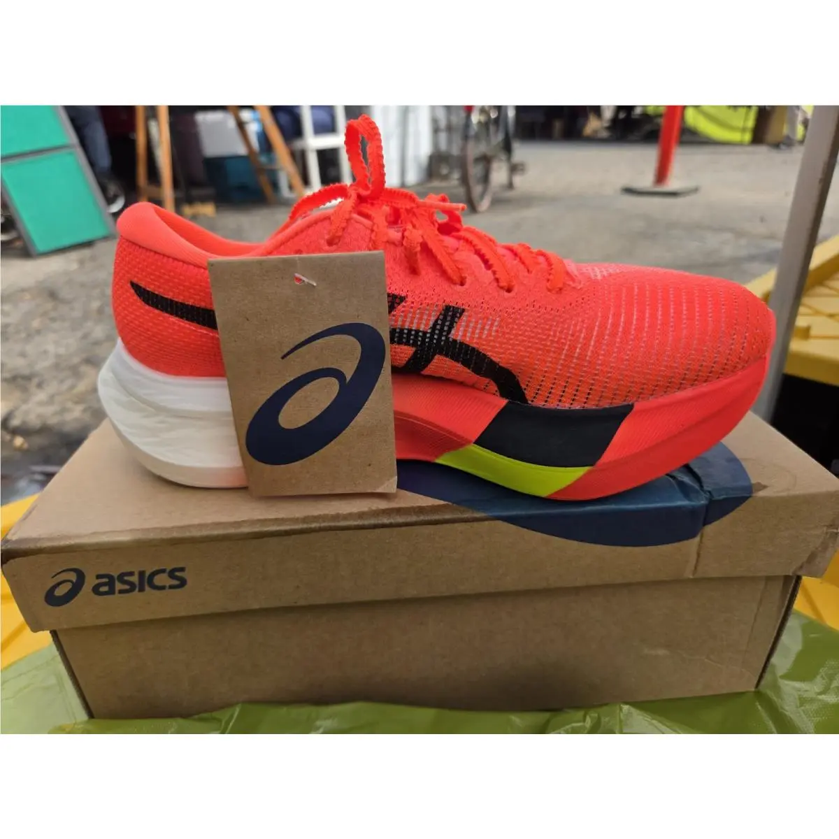 Asics Metaspeed Sky Paris Women`s Running Shoes Sunrise Red/black US 8 W