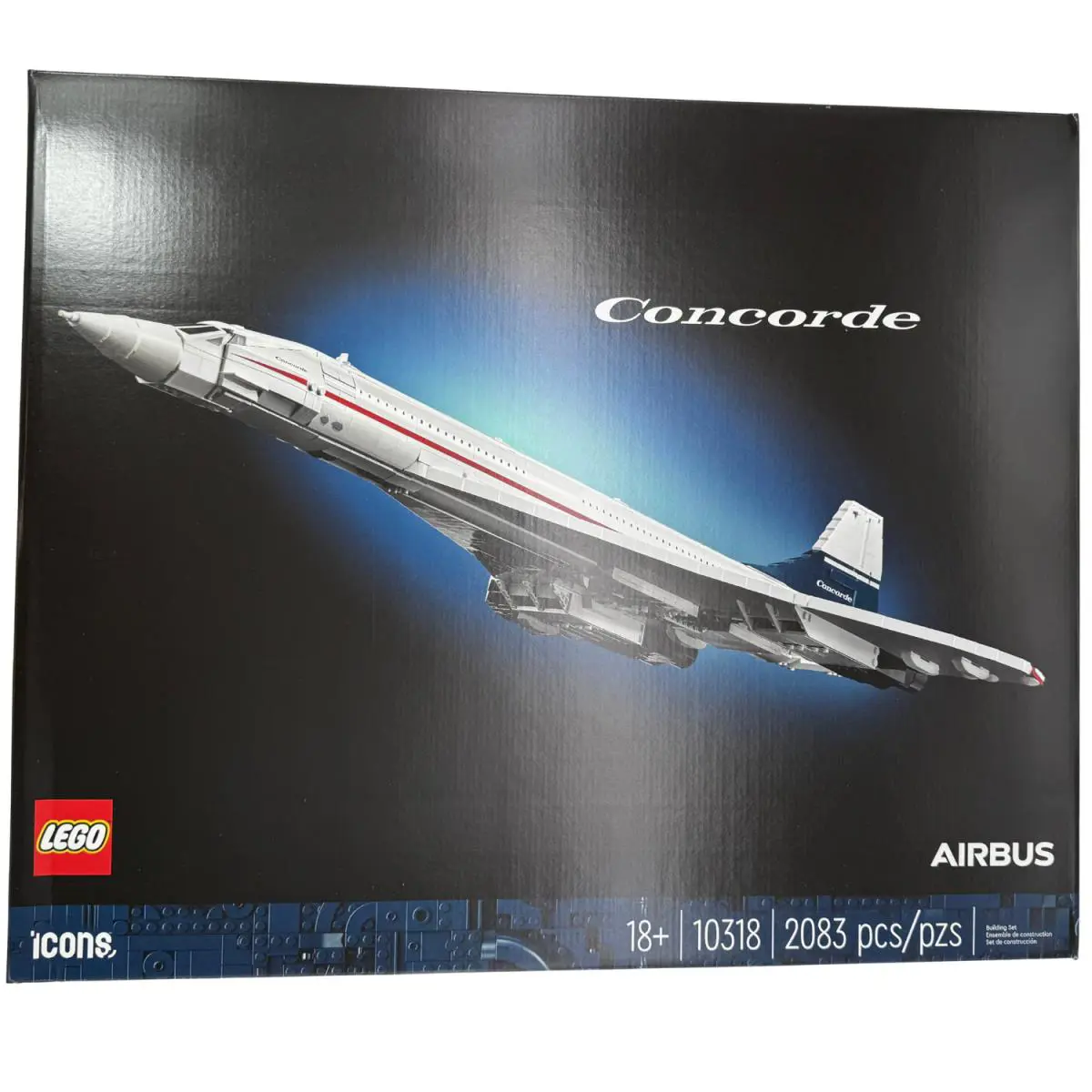 Lego Icons Concorde Model Aircraft Building Kit 2083 Pieces For Ages 18+