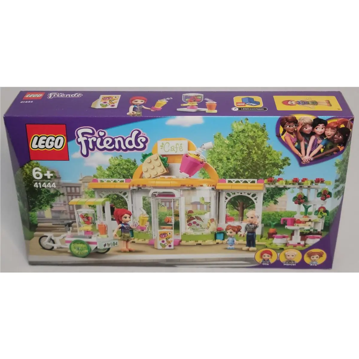Lego 41444 Heartlake City Organic Cafe Friends Mia Marcel Ava Micro-doll Recycle