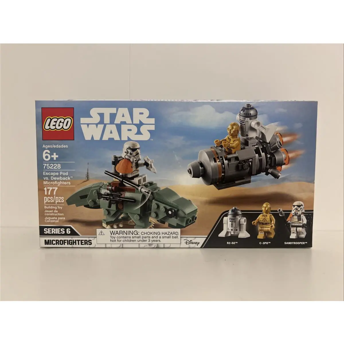 75228 Escape Pod VS Dewback Microfighters Lego Set Star Wars Legos R2-D2 c3p