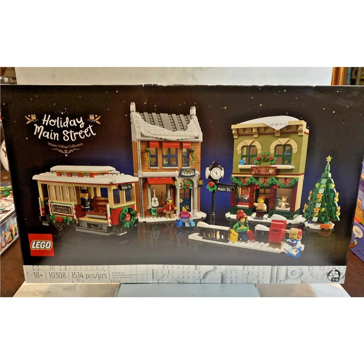 Lego Icons Sets: 10308 Holiday Main Street Chrsitmas Village Retired EBRC3