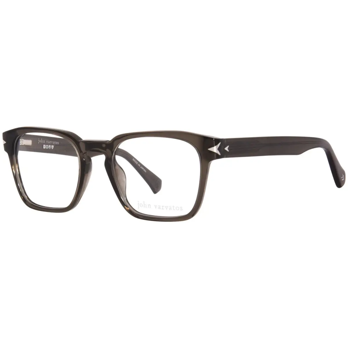 John Varvatos VJV432 Matte Black 0bla Sunglasses - Frame: Multicolor