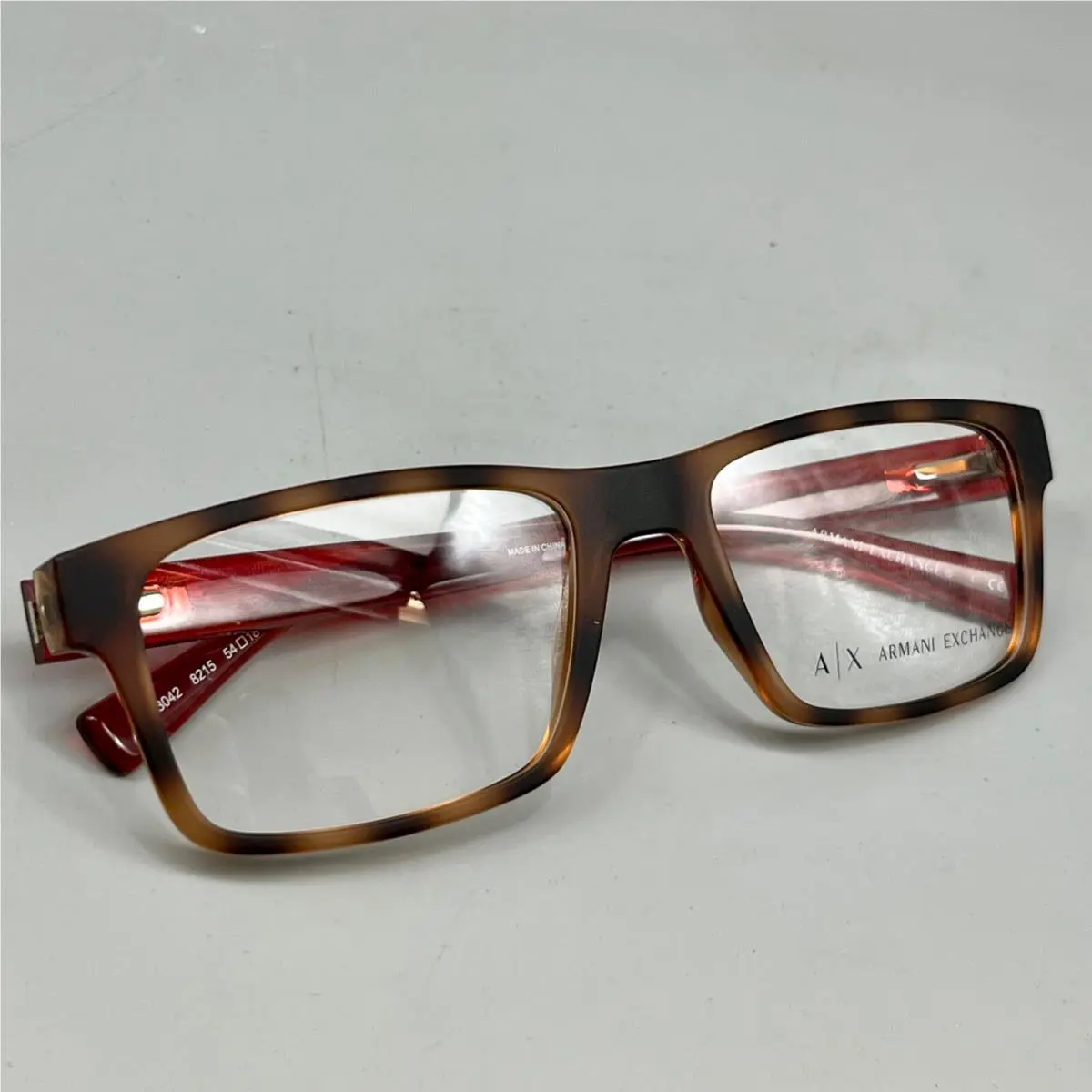 Armani Exchange AX 3042 / 8215 Unisex Eyeglasses-54-18-140mm- Red-original