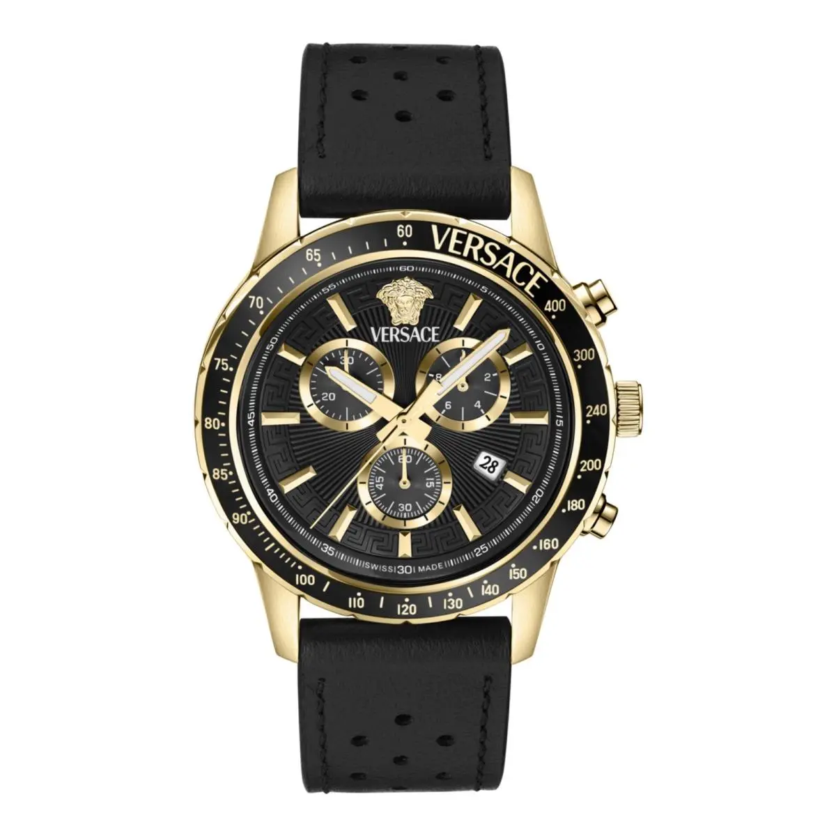 Versace Sport Chrono Men’s Watch Swiss Made Luxury Chronograph Watch