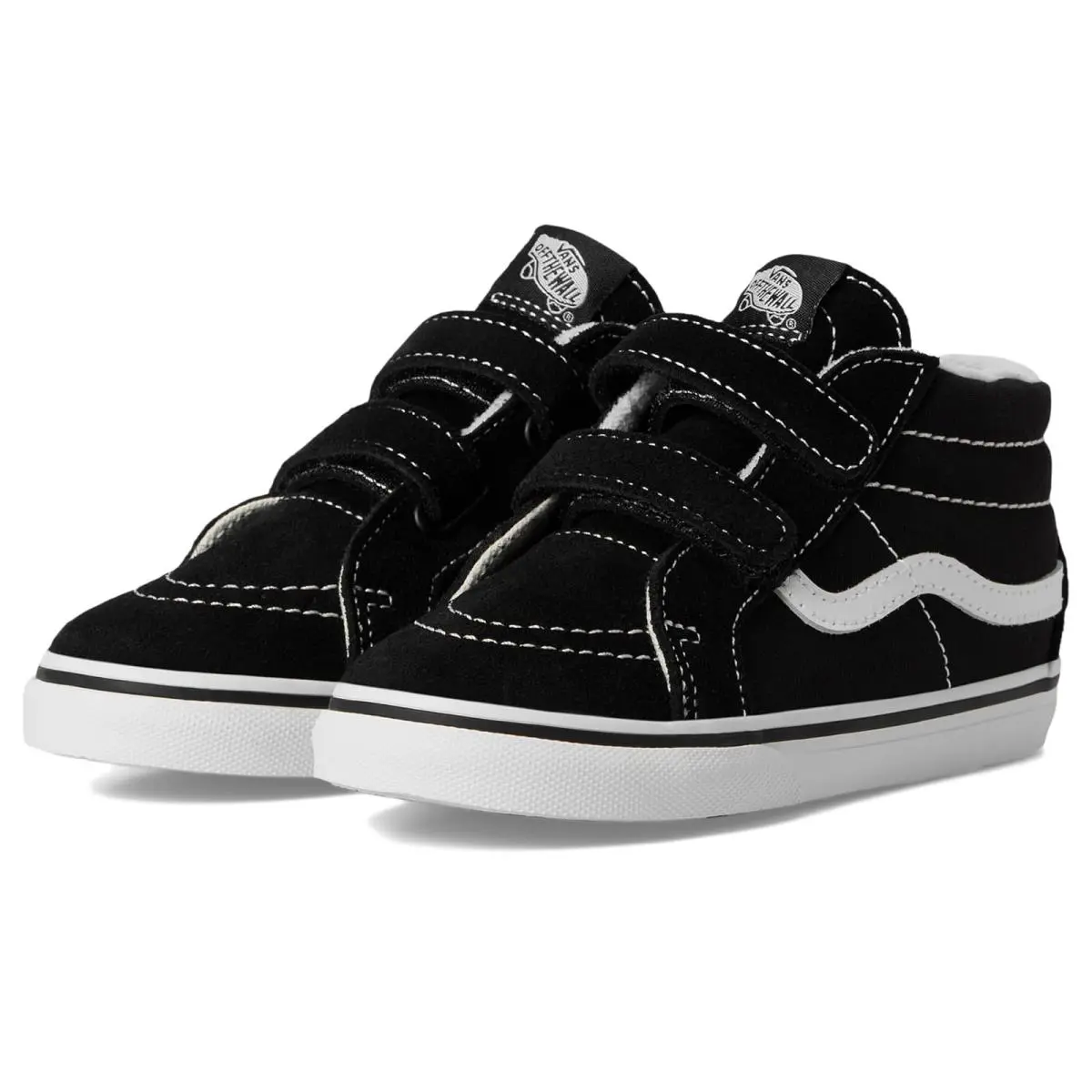 Children Unisex Shoes Vans Kids SK8 Mid Reissue V Toddler - Black/True White