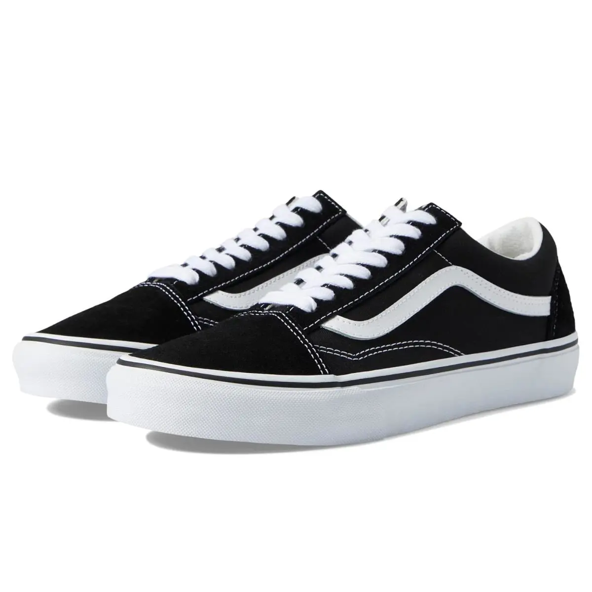 Unisex Sneakers Athletic Shoes Vans Old Skool Wide - Black/True White