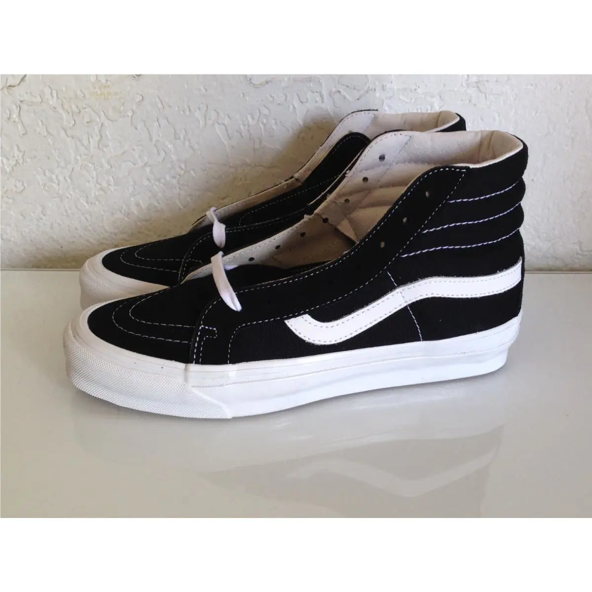 Vans shoes - VANS OG Sk8- LX - VN0A4BVBOIU - Black, Manufacturer: Black/True White 2