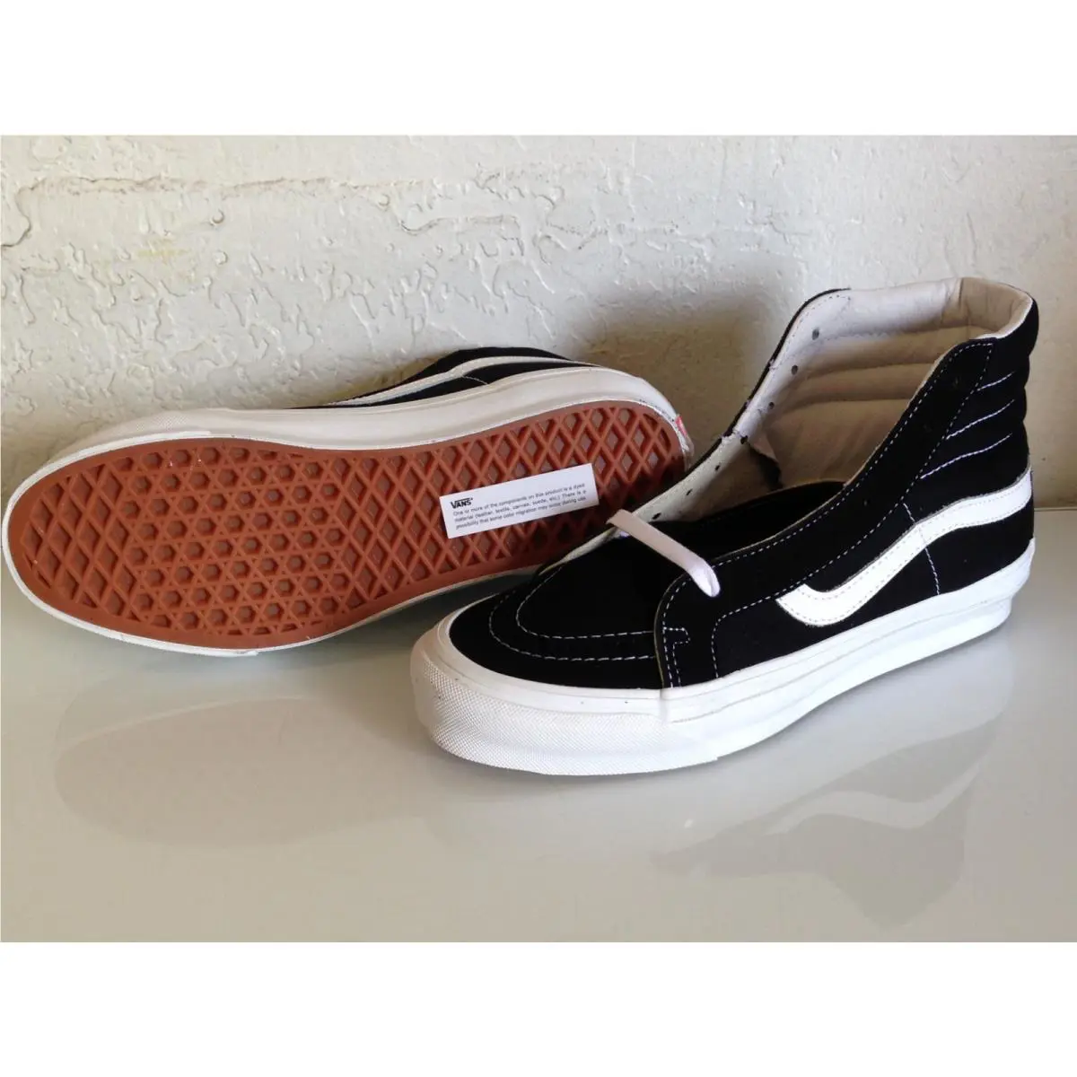 Vans shoes - VANS OG Sk8- LX - VN0A4BVBOIU - Black, Manufacturer: Black/True White 5