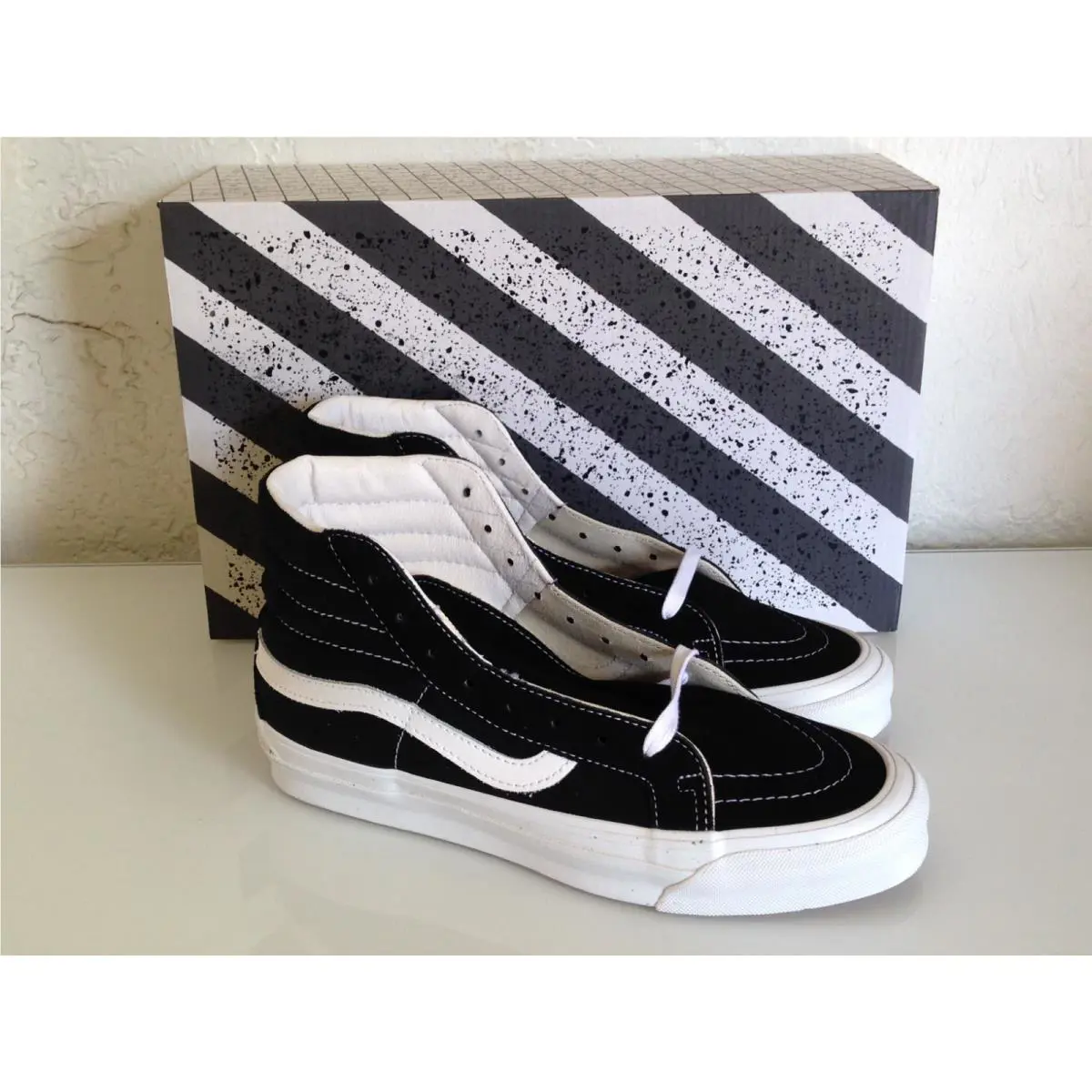 Vans shoes - VANS OG Sk8- LX - VN0A4BVBOIU - Black, Manufacturer: Black/True White 9