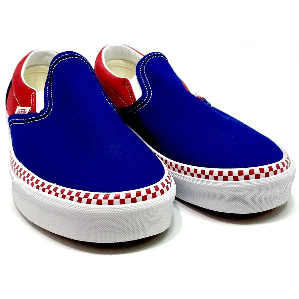 Vans shoes - Vans Check Foxing Estate - Check Foxing Estate - VN0A5AO879E - Red Blue (UPC: 195438701312) 0
