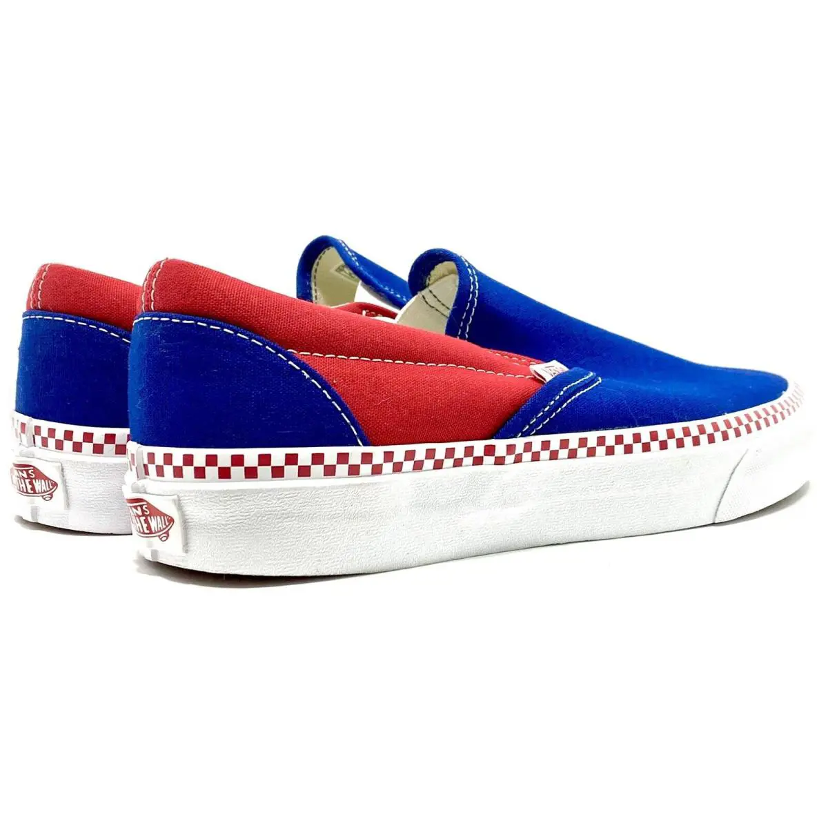 Vans shoes - Vans Check Foxing Estate - Check Foxing Estate - VN0A5AO879E - Red Blue (UPC: 195438701312) 1
