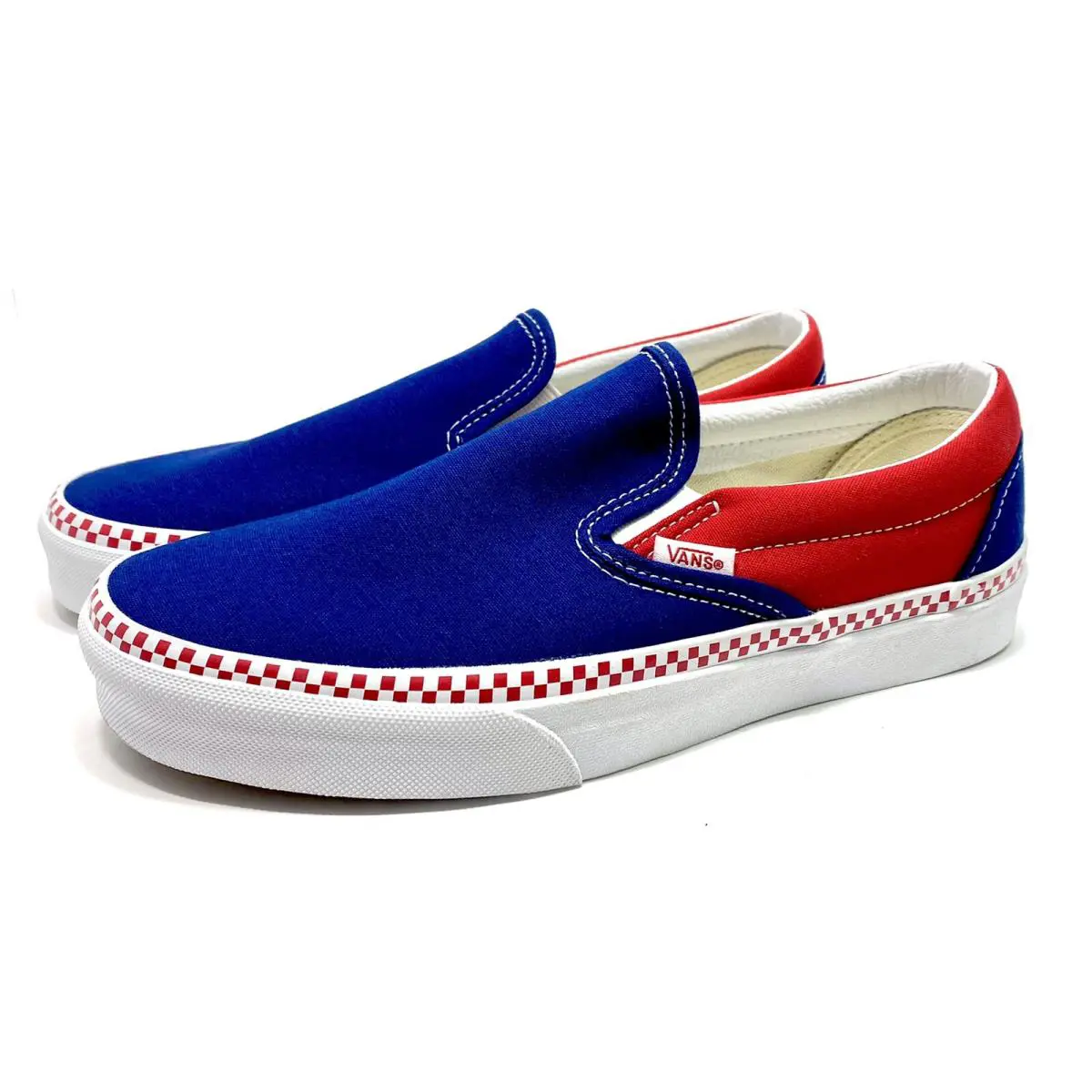 Vans shoes - Vans Check Foxing Estate - Check Foxing Estate - VN0A5AO879E - Red Blue (UPC: 195438701312) 2