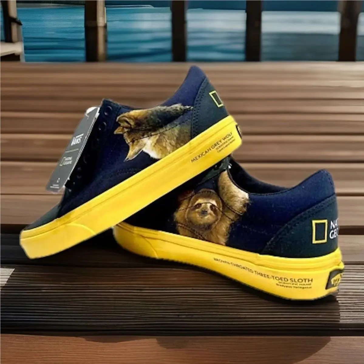 Vans Nat Geo National Geographic Old Skool Photo Ark Sneakers Big Kids’ Size 4.5