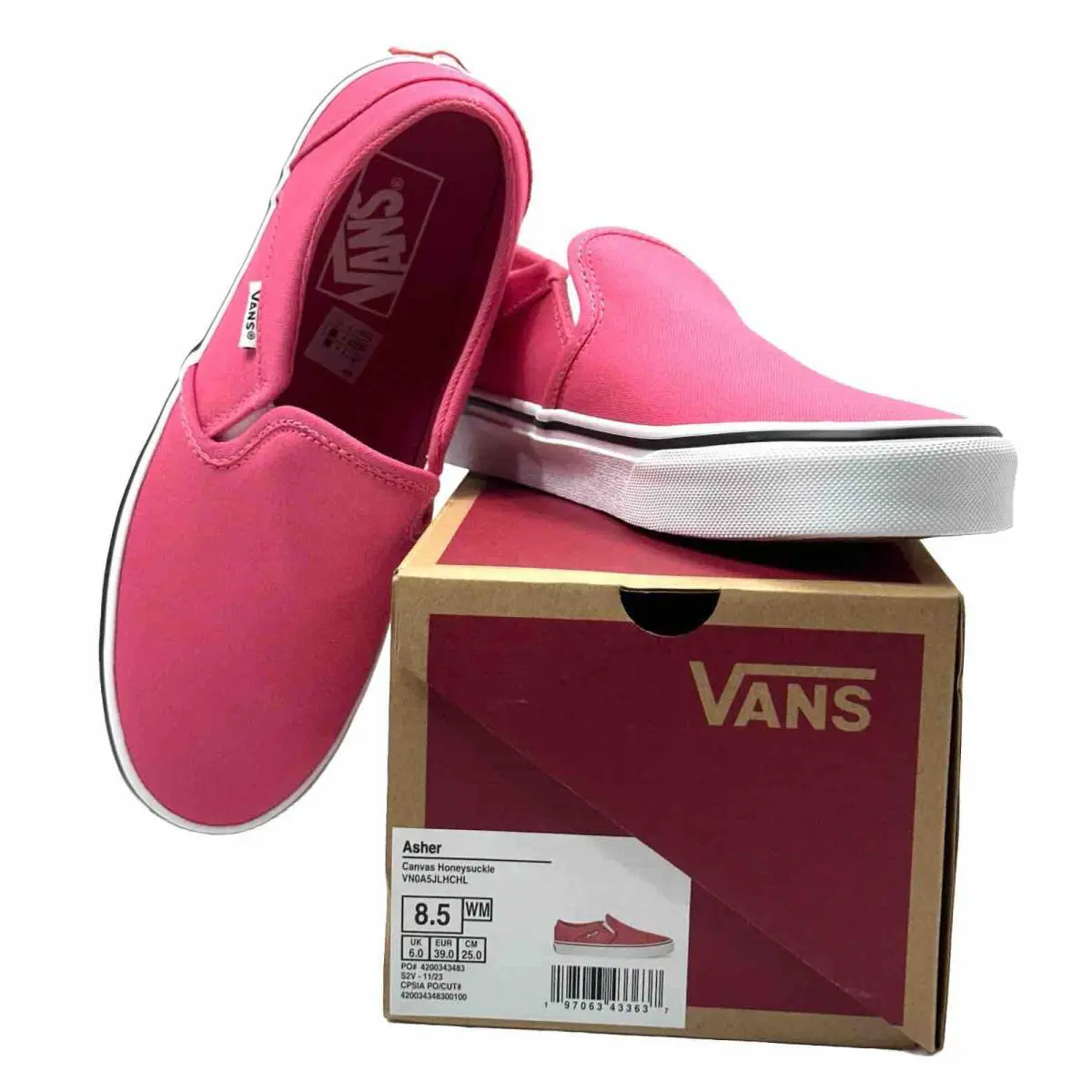 Vans shoes - VANS Asher - Asher - VN0A5JLHCHL - Pink (UPC: 0197063433583) 2