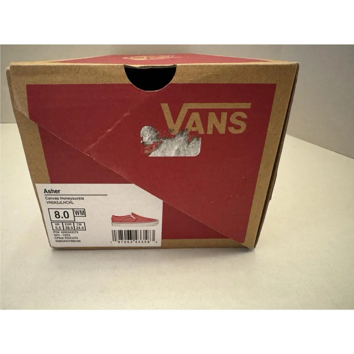 Vans shoes - VANS Asher - Asher - VN0A5JLHCHL - Pink (UPC: 0197063433583) 7
