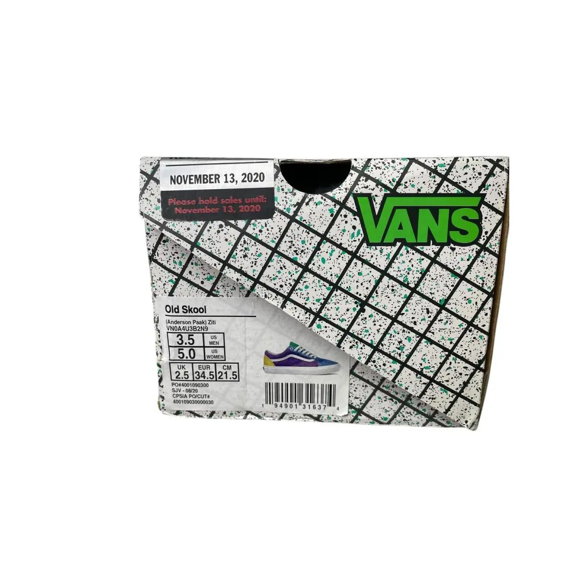 Vans shoes - Vans x Anderson Paak Old Skool Ziti - VN0A4U3B2N9 - Purple (UPC: 194901316374) 8