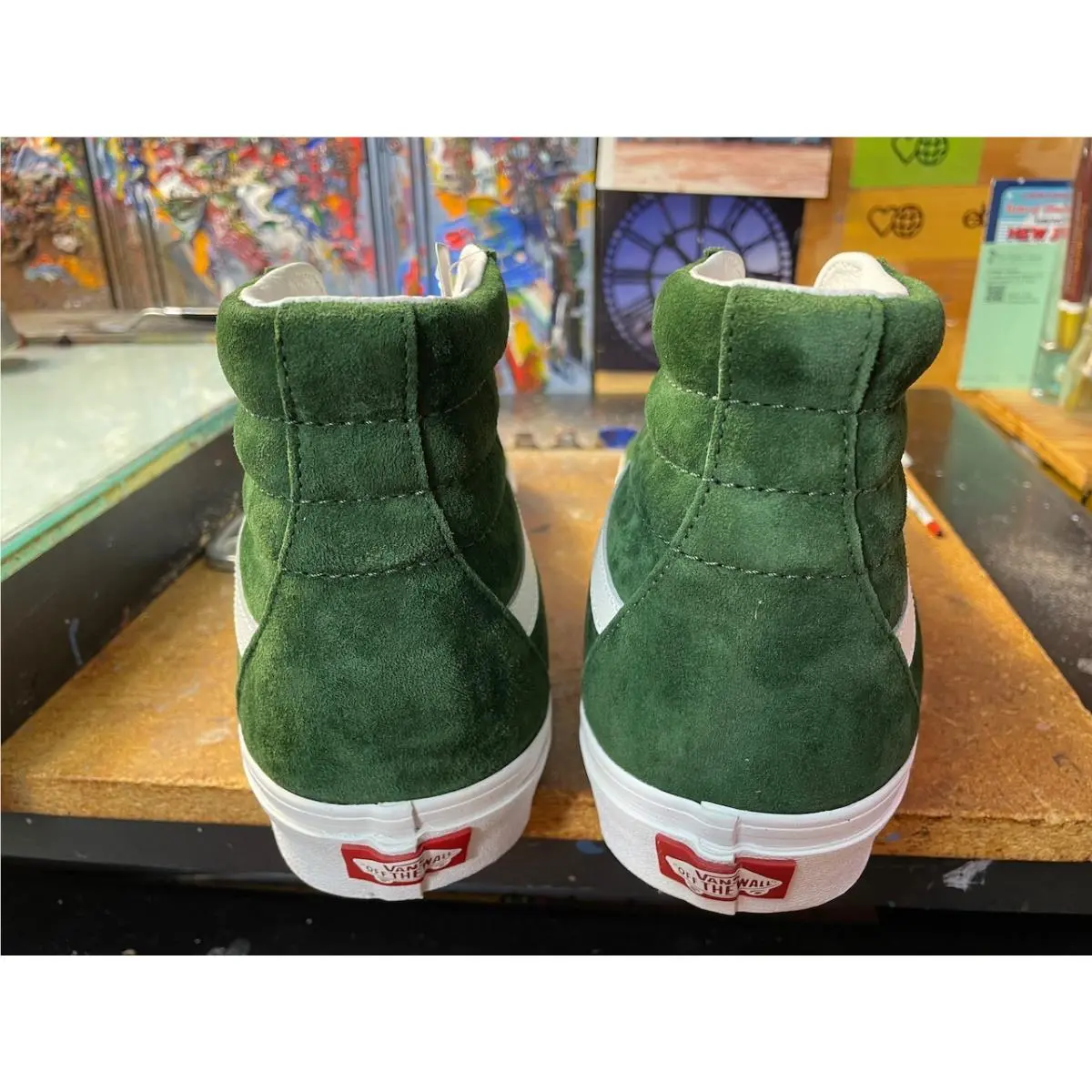 Vans shoes - VANS Sk8-Hi - VN0007NSBXU - Green 3