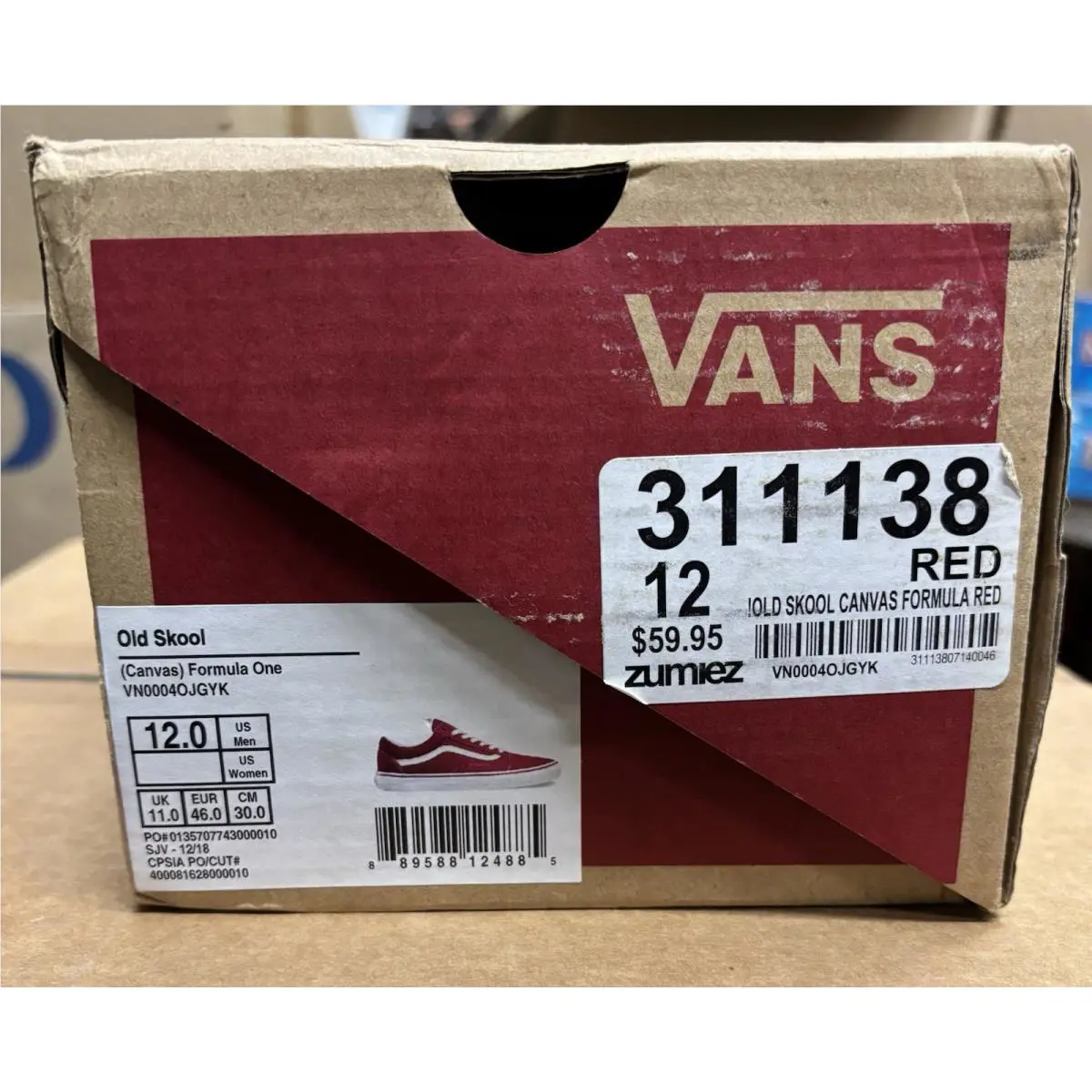Vans shoes - VANS Old Skool - Old Skool - VN0004OJGYK - Red (UPC: 0889588124885) 3