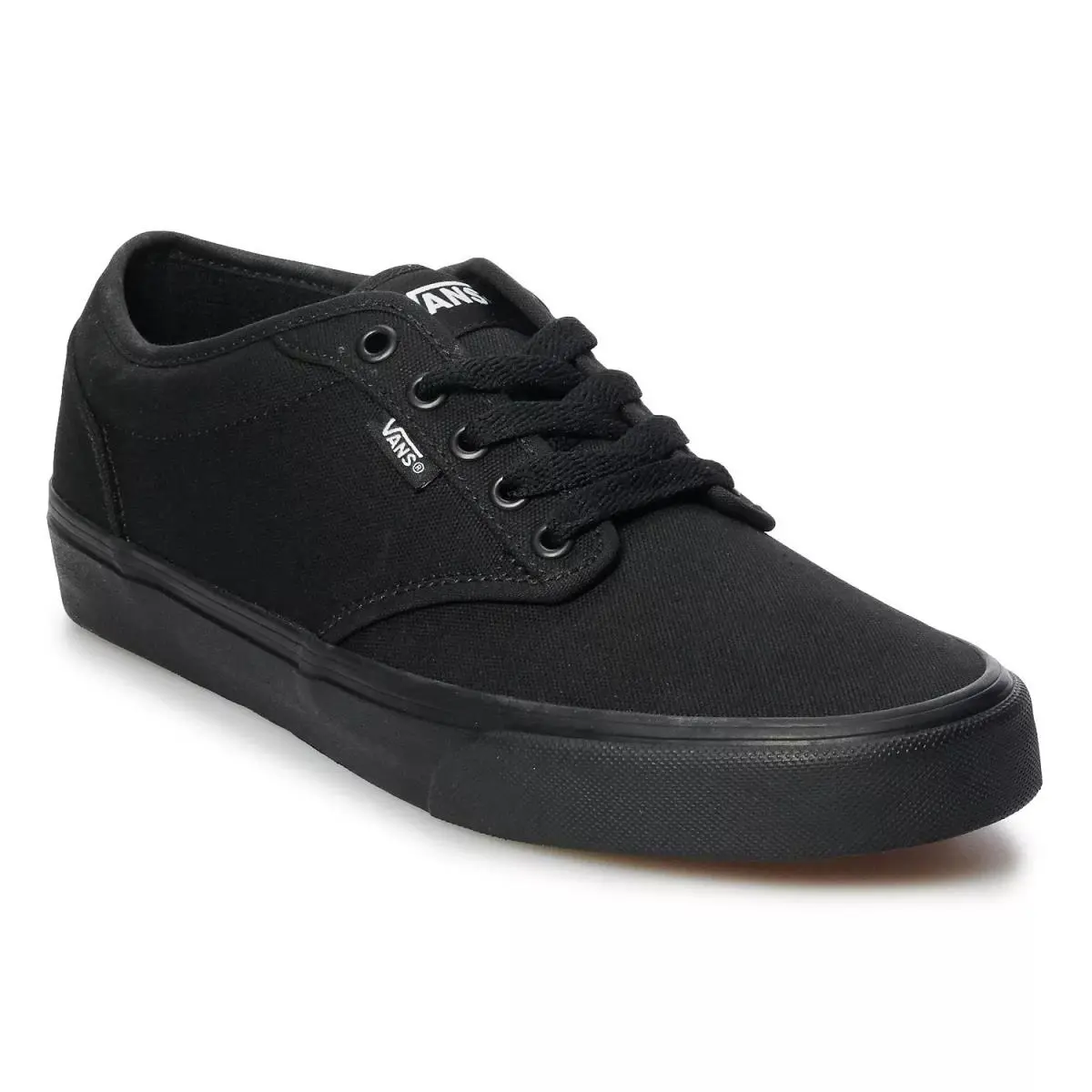 Vans Atwood Black Canvas Men`s Skate Shoes - Size 8 M - Black