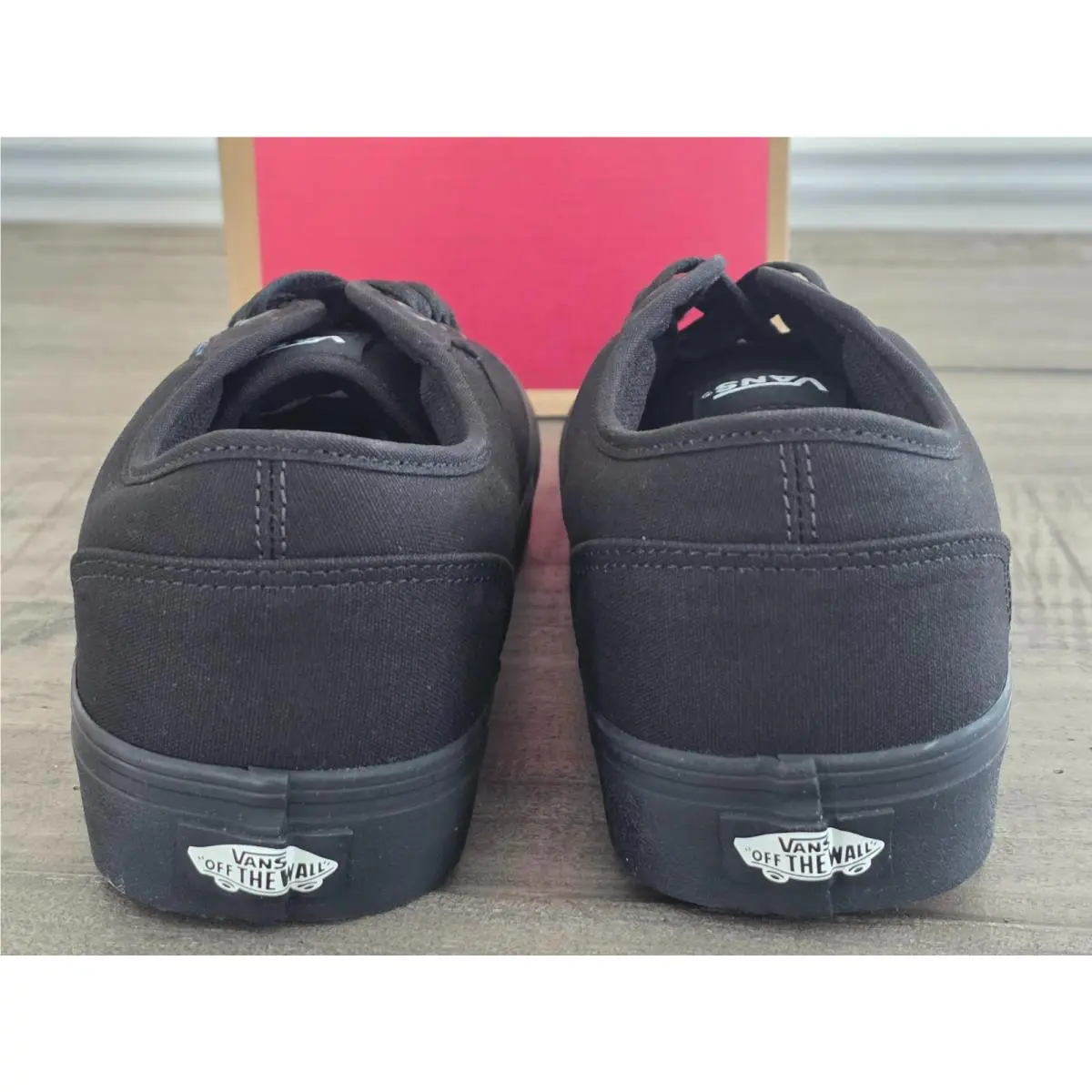 Vans shoes - Vans Atwood Black/Black Canvas Skateboard Sneakers - VN000TUY186 - Black (UPC: 766182062334) 5