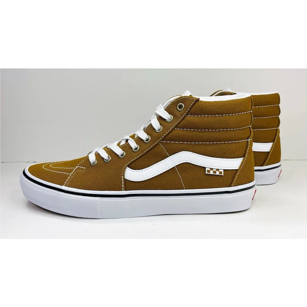 Vans shoes - Vans Skate Sk8-Hi Canvas Golden Brown - VN0A5FCC1M7 - Brown, Manufacturer: Golden Brown (UPC: 196575182156) 3