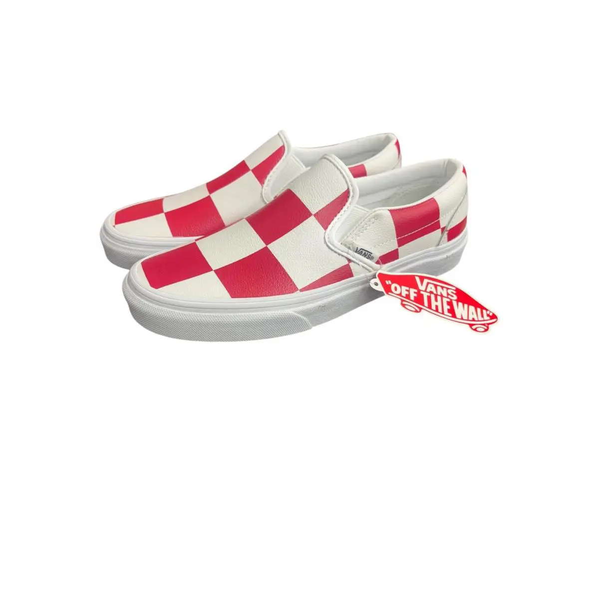 Vans shoes - Classic Slip-on - Classic - VN0A4BV3TBV-610 - Check White Red (UPC: 772259441391) 7