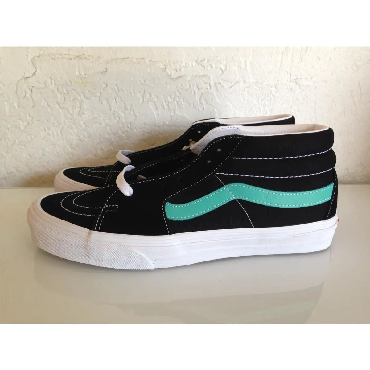 Vans shoes - VANS Sk8-Mid - Black/Waterfall 3