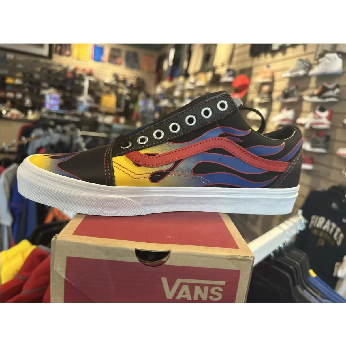 Vans shoes - Vans Old Skool Racer Flames - Multicolor 4