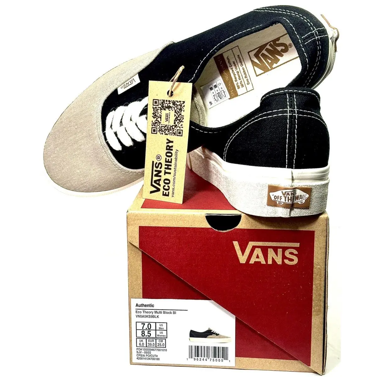 Vans shoes - VANS Off The Wall - Off The Wall - VN0ASKS9BLK - Black Tan (UPC: 0196244750051) 9