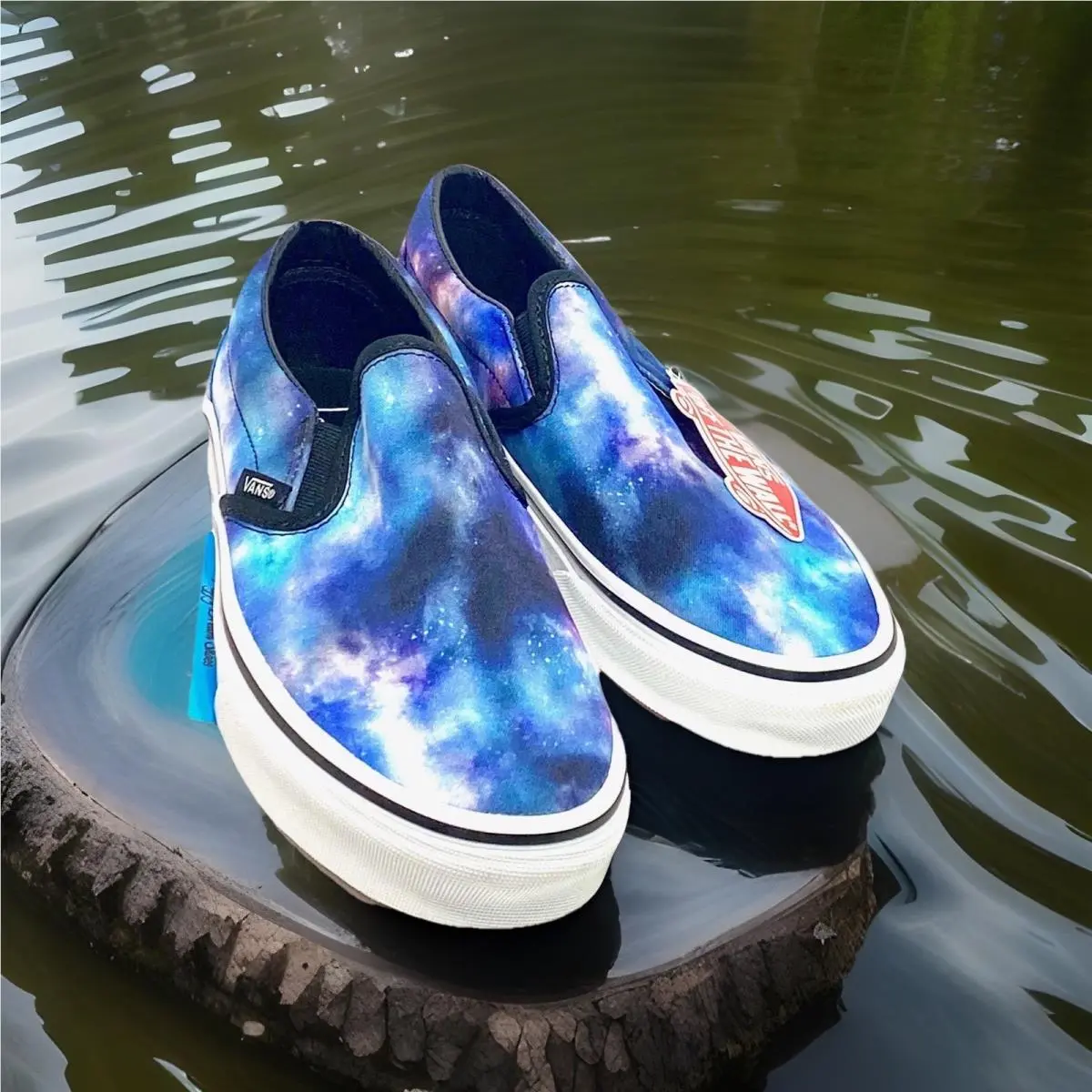 Vans shoes - VANS Off The Wall - Off The Wall - VN0A33TBG4F - Black Blue Galaxy (UPC: 194902620036) 1