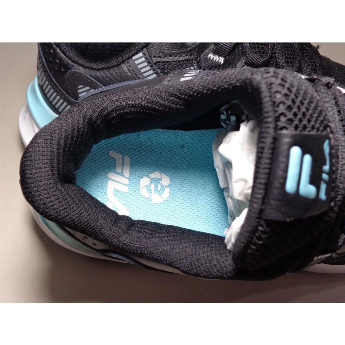 Fila shoes - Black / White / Aruba Blue (UPC: 196447239599) 15