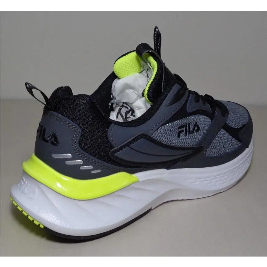 Fila shoes - EVERSE - EVERSE - Monument Grey / Black / Safety Yellow (UPC: 196447239865) 9