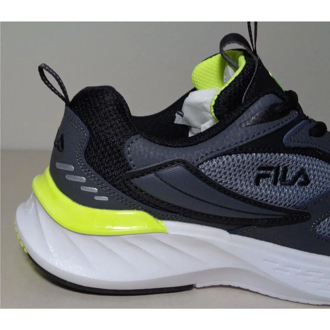 Fila shoes - EVERSE - EVERSE - Monument Grey / Black / Safety Yellow (UPC: 196447239865) 1