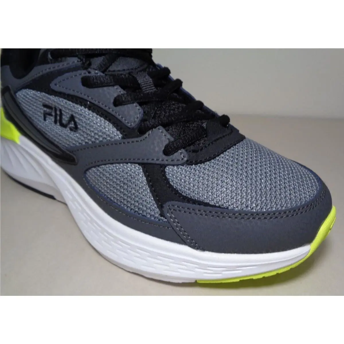Fila shoes - EVERSE - EVERSE - Monument Grey / Black / Safety Yellow (UPC: 196447239865) 3
