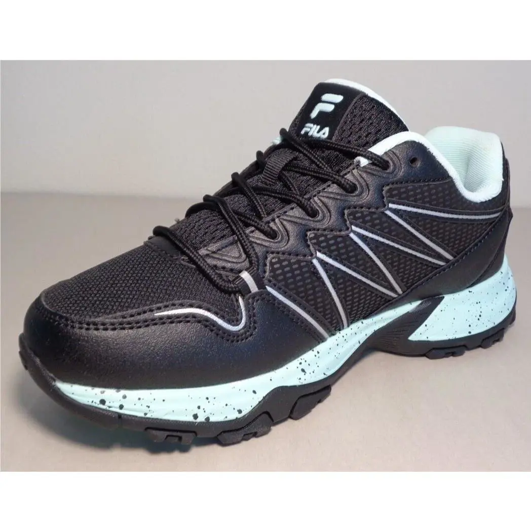 Fila shoes - Black/Black/Fila Aqua (UPC: 196447239278) 8