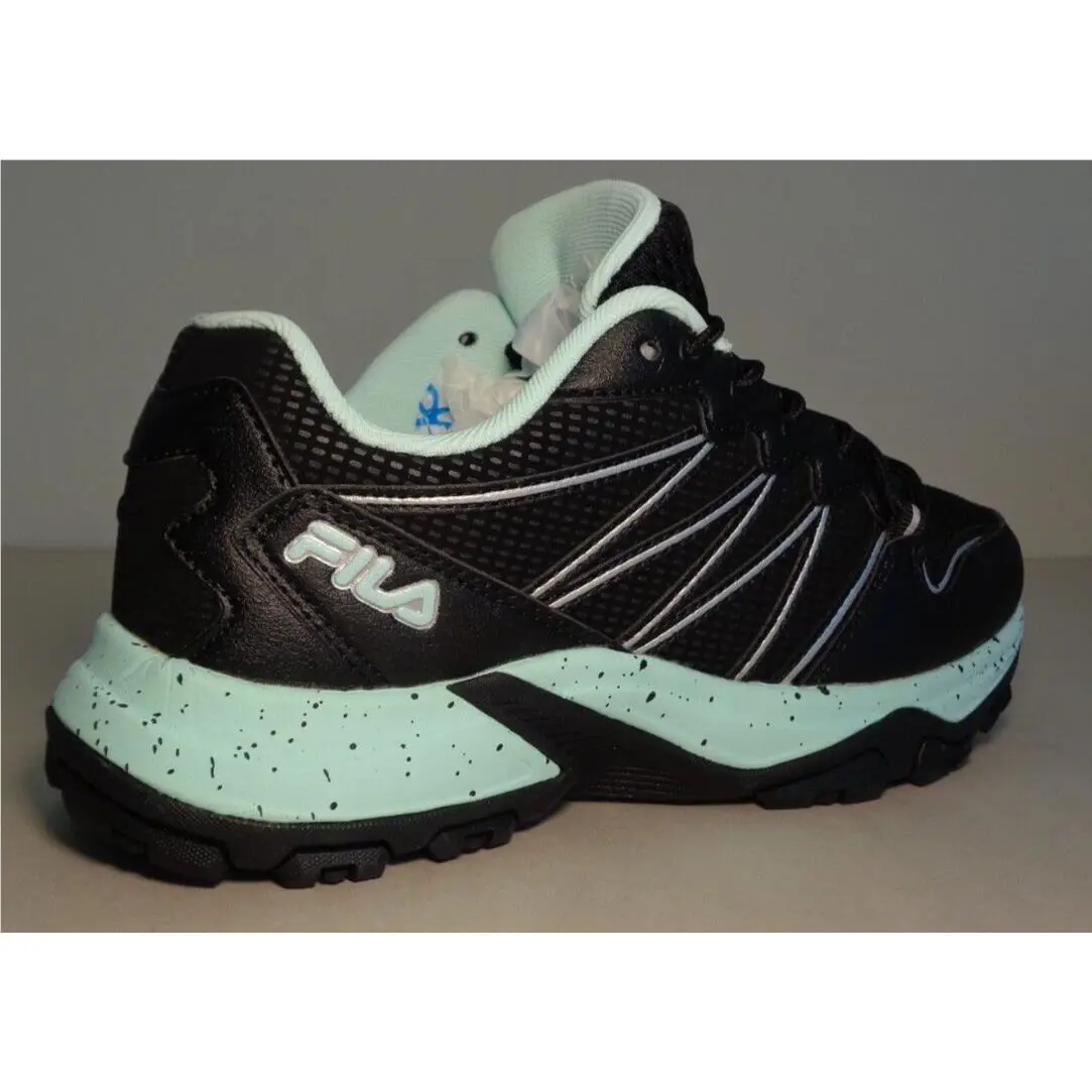 Fila shoes - Black/Black/Fila Aqua (UPC: 196447239278) 12