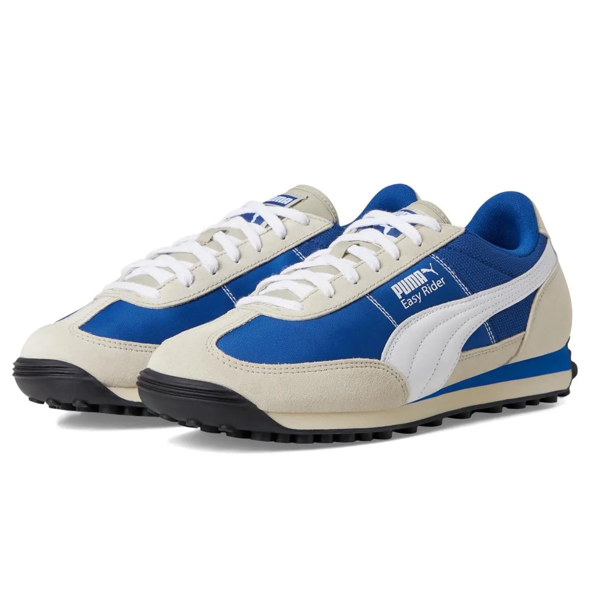 Man`s Sneakers Athletic Shoes Puma Easy Rider Shoes - Clyde Royal/White