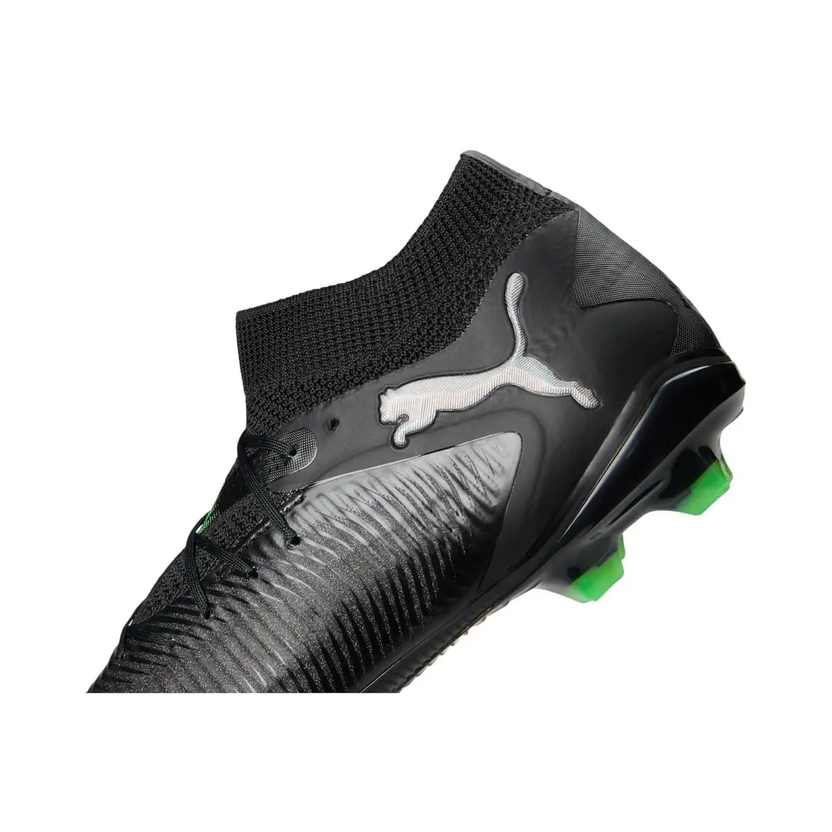 Puma shoes - Puma Black-Cool Light Gray-Fluo Green 4