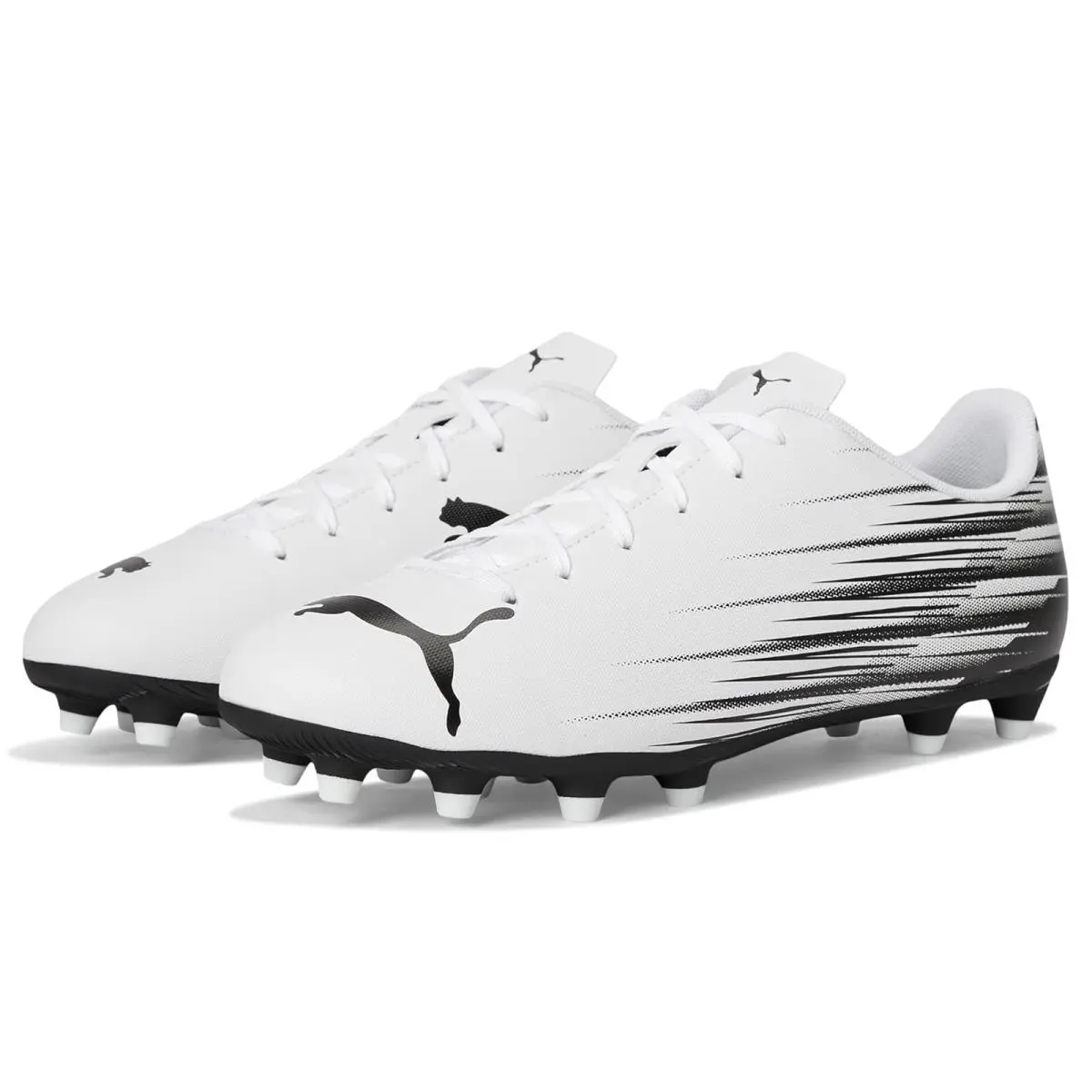 Man`s Shoes  Attacanto Firm Artificial Ground Soccer Cleats White/Black by Puma