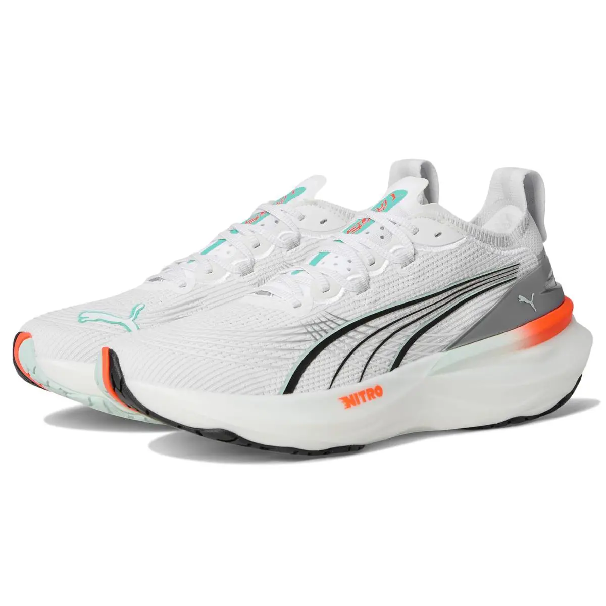 Puma shoes - PUMA White/Glowing Red 5