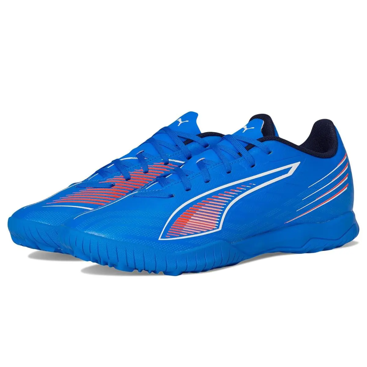 Man`s Sneakers Athletic Shoes  Ultra 6 Play Turf Trainer Soccer Cleats Ultra Blue/White/Glowing Red by Puma