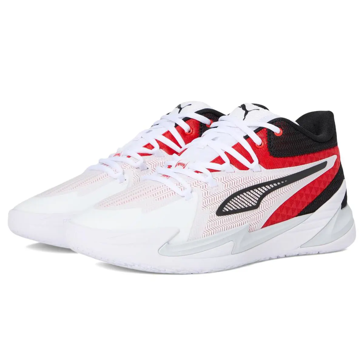 Man`s Sneakers Athletic Shoes Puma Dagger Basketball Shoes - Puma Red/Puma Black