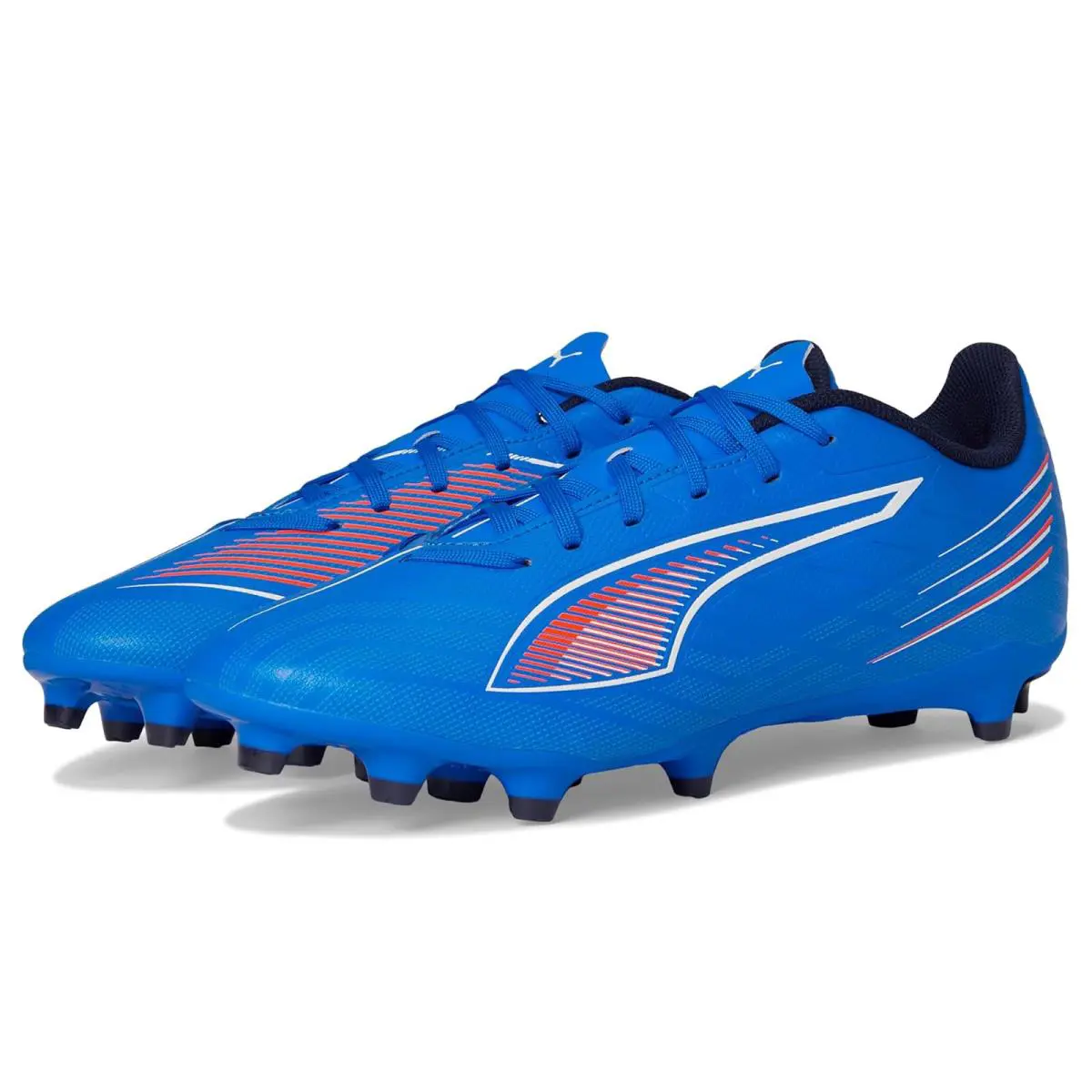 Man`s Shoes  Ultra 6 Play Firm Artificial Ground Soccer Cleats Ultra Blue/White/Glowing Red by Puma