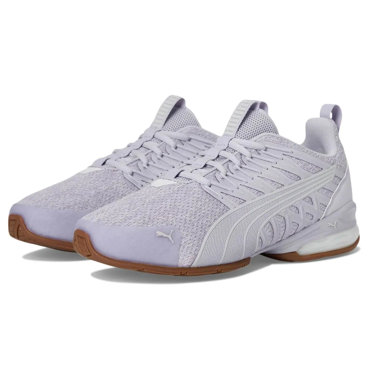 Woman`s Sneakers Athletic Shoes Puma Voltaic Evo Cross Training Shoes - Lilac Crush/Feather Gray/White