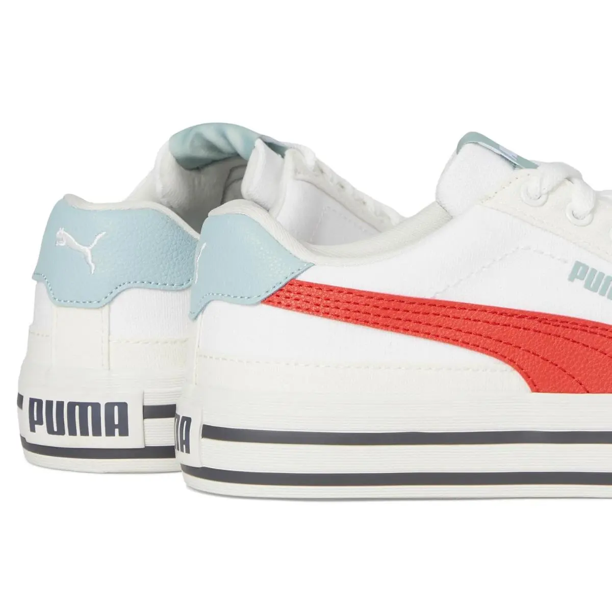 Puma shoes - Puma White/Red Fire/Vapor Gray 4