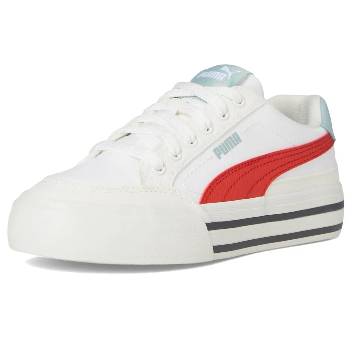 Puma shoes - Puma White/Red Fire/Vapor Gray 5