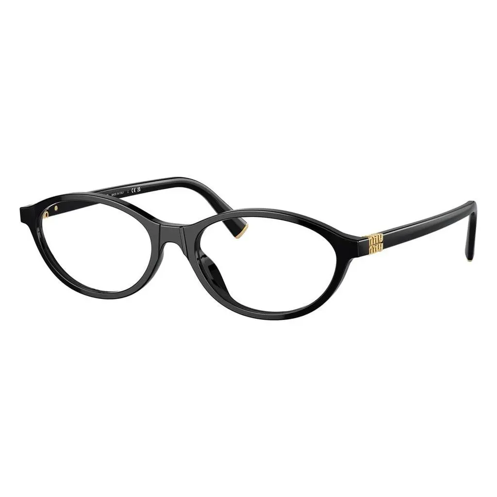 Miu Miu MU MU 09XV 16K101 Black Round Women Eyeglasses Rxable