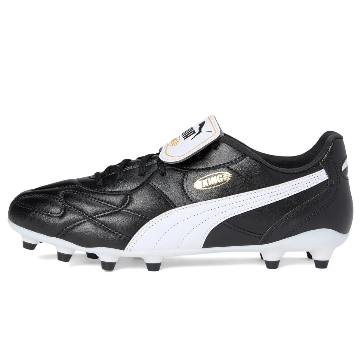 Puma shoes - Black/White/Gold 2