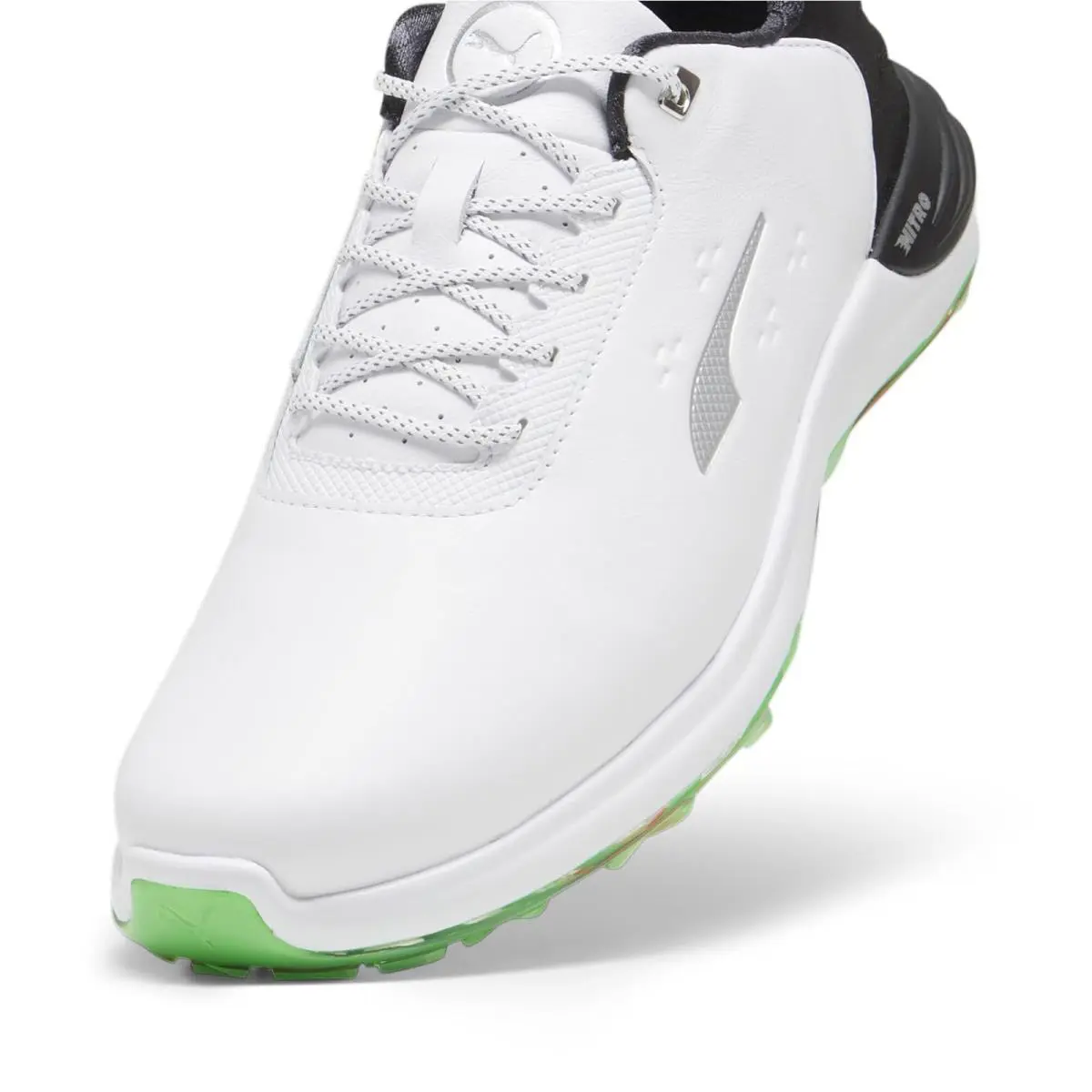 Puma shoes - Puma White/Puma Black/Fluro Green Pes 3
